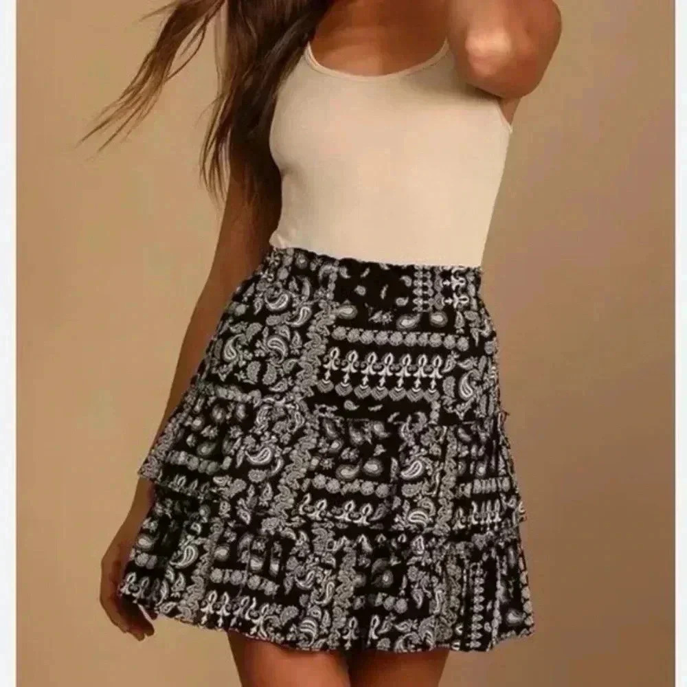 NWT FREE PEOPLE MELISSA MINI SKIRT XS - Picture 2 of 6